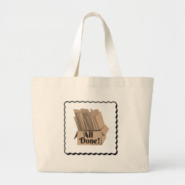 Allt klart - Anpassadet Minimalist Tote Bag" Jumbo Tygkasse