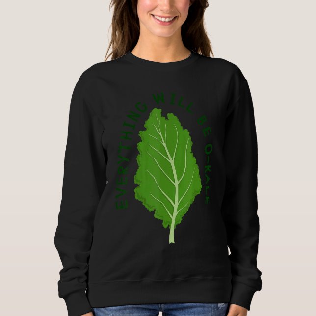 Allt kommer att bli av Kale Vegan Veggie Kale Vege T Shirt (Framsida)