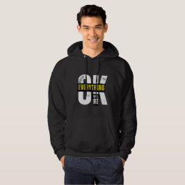 Allt kommer att bli bra - inspirerande citat hoodie