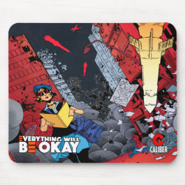 Allt kommer att bli bra med v2-logotypens musknapp musmatta