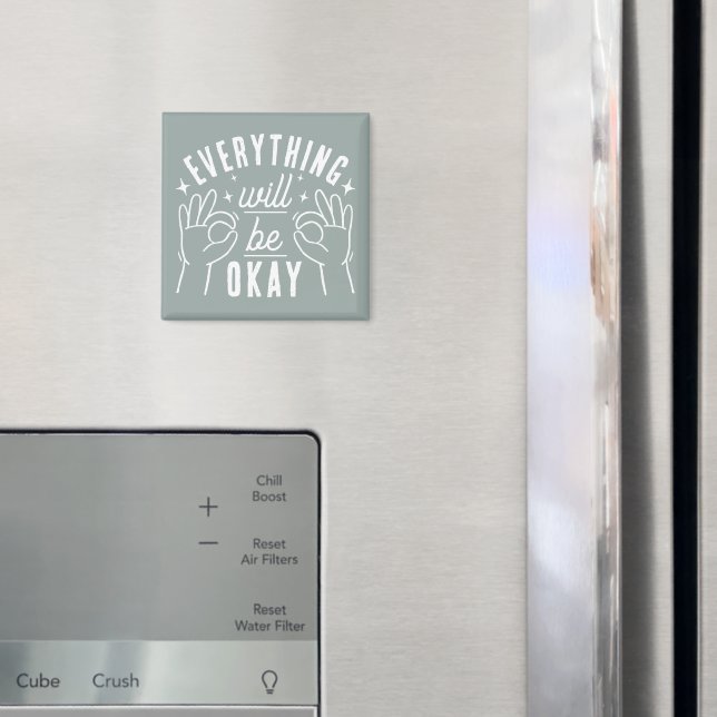 Allt Kommer Att Bli Bra Motivationscitat Magnet (In Situ (Fridge))