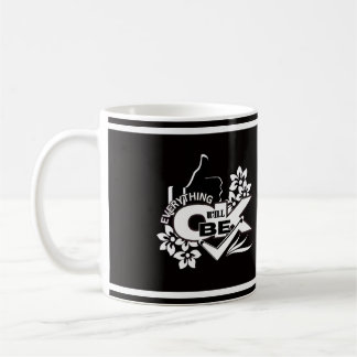 Allt kommer att bli bra" Motiveringsgrafik Tee Kaffemugg