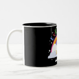 Allt kommer att bli bra" Rainbow Lettering Mugg