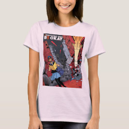 Allt kommer att bli bra V2-baskvinnans t-shirt