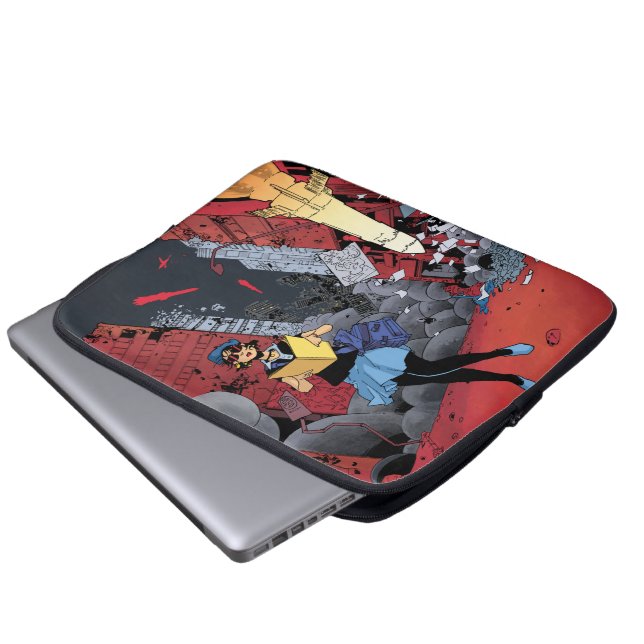Allt kommer att bli bra V2-design i laptop sleeve (Framre botten)