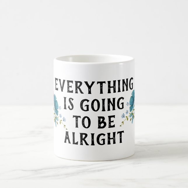 Allt kommer att bli okej Flowers Kaffemugg (Center)