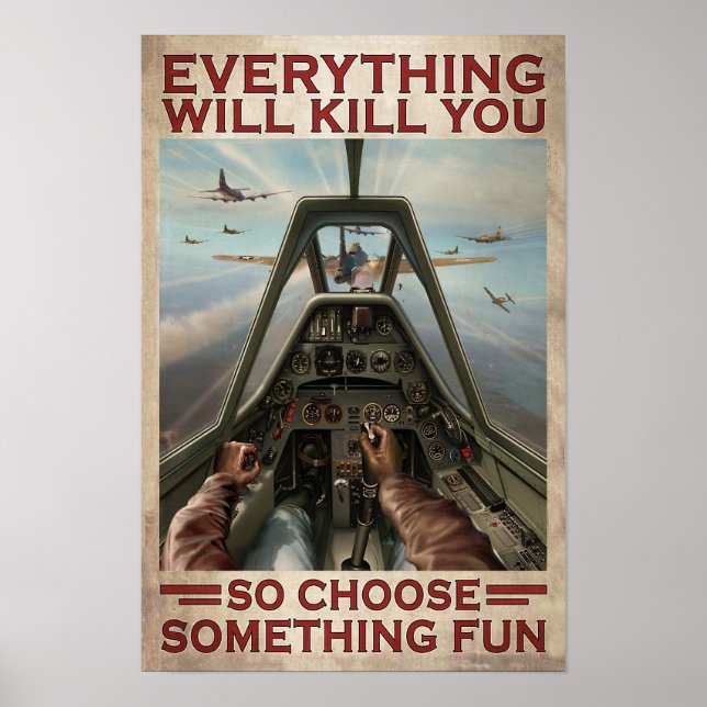 Allt kommer att Döda er att bekämpa flygplanen Poster (Framsidan)