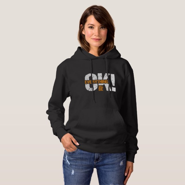 Allt kommer att gå bra t shirt (Hel framsida)