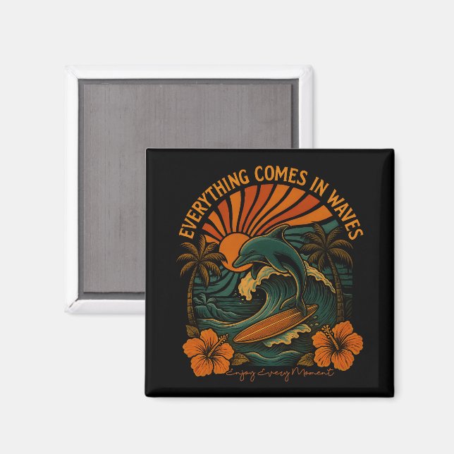 Allt kommer i Vinkar Retro Magnet (Front/Back)