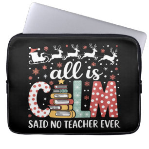 Allt Lugnt Sa Inget Larare Jul Penn Tree  Laptop Fodral