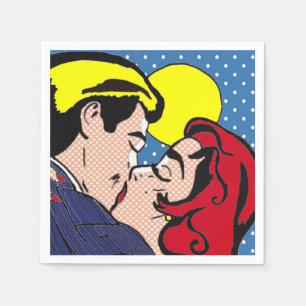 Allt lyckligt slutar Pop Art Pappersservetter
