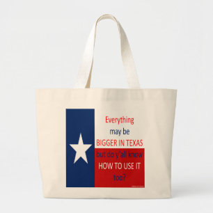 Allt maj är större i Texas… Jumbo Tygkasse