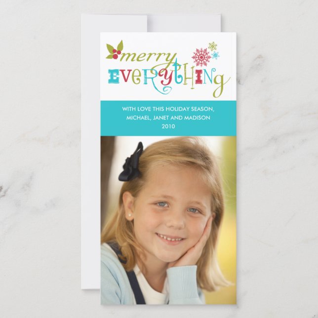 Allt - mångkulturell Helgdag Julkort (Framsida)