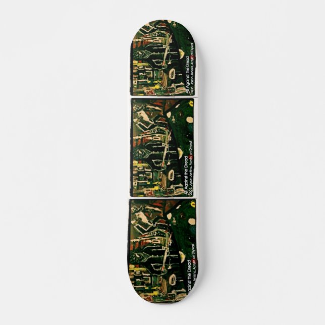 ALLT MOT SKRÄCKEN OLD SCHOOL SKATEBOARD BRÄDA 21,6 CM (Framsida)