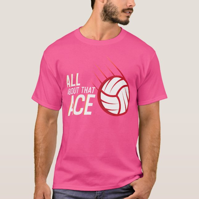 Allt om Ace Volleyball T Shirt (Framsida)