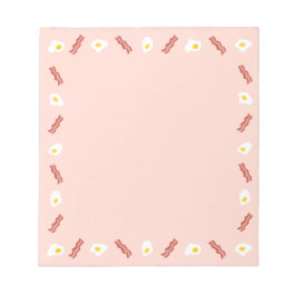 Allt om bacon och ägg anteckningsblock