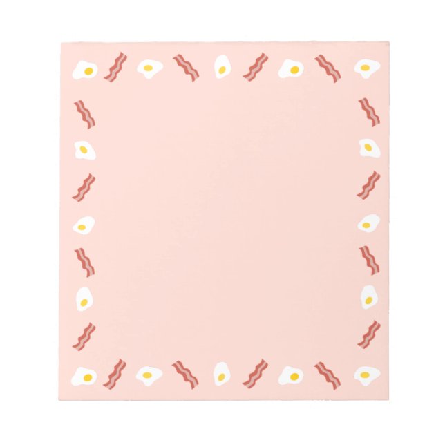 Allt om bacon och ägg anteckningsblock (Framsida)