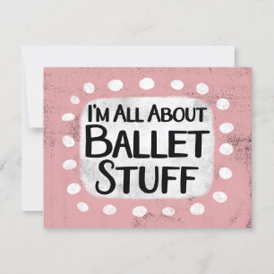 Allt om Ballet Saker-hälsningskort Kort