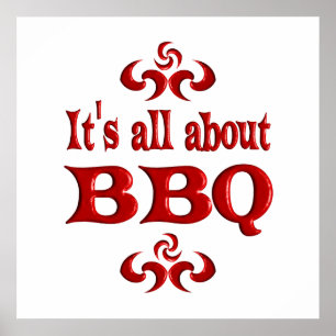 ALLT OM BBQ POSTER