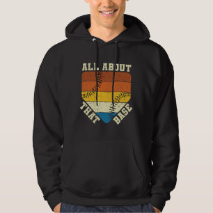 Allt om den basen Vacker basebolldesign Hoodie