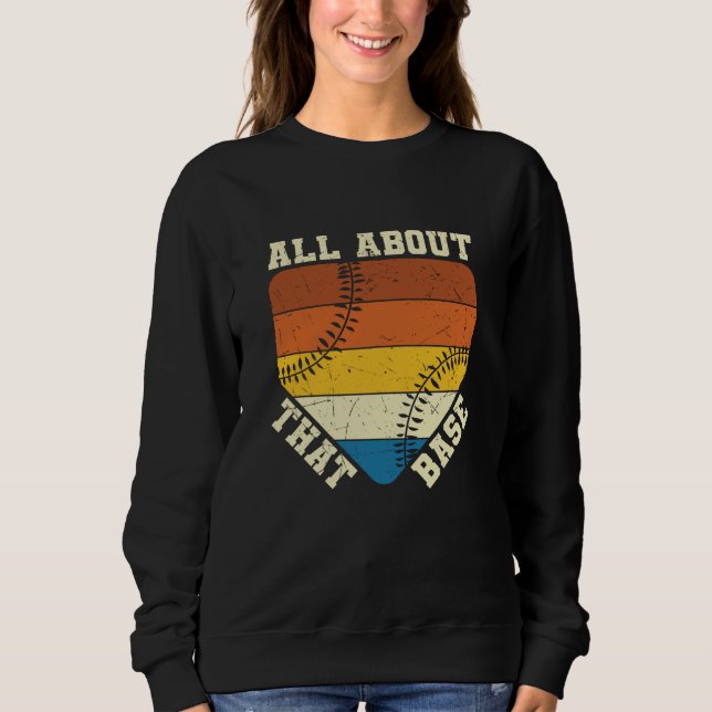 Allt om den basen | Vacker basebolldesign T Shirt (Framsida)