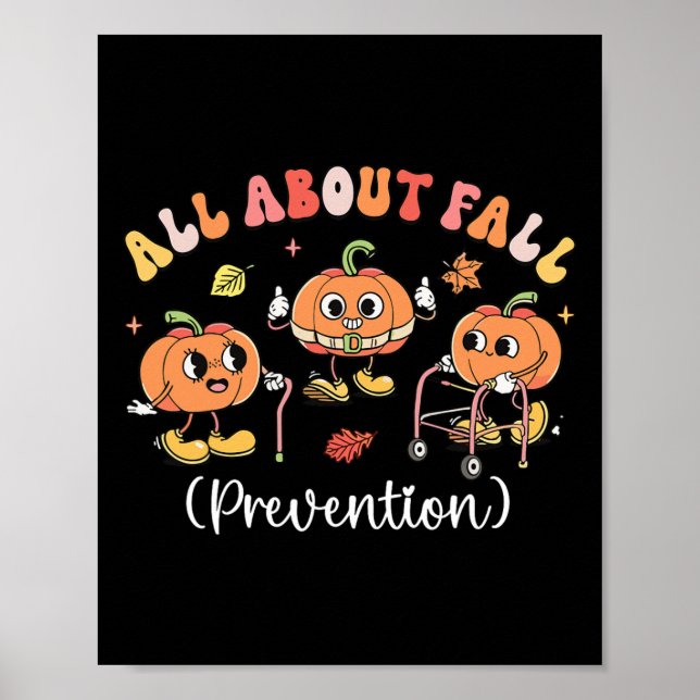 Allt om Fall Prevention Halloween Poster (Framsidan)