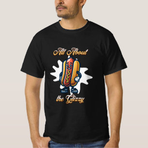 Allt om Glizzy Rolig Hot dog Humor T Shirt