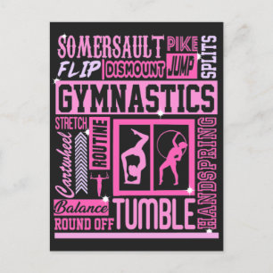 Allt om gymnastiktypografi i Rosa Vykort