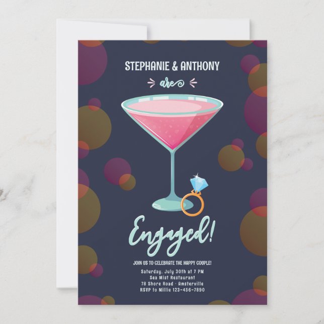 Allt om inbjudan till Bride Förlovningsfest (Framsida)