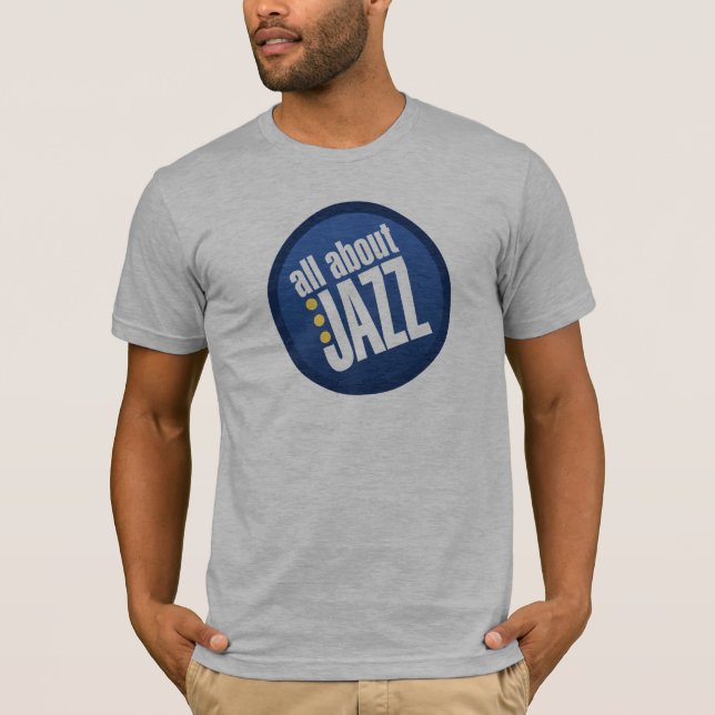 Allt om Jazz Unisex Bella Canvas T Shirt (Framsida)
