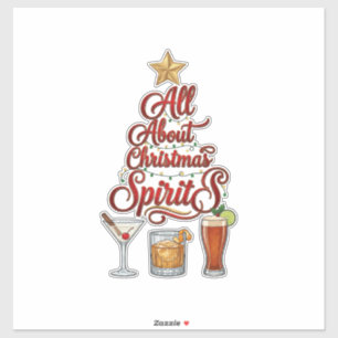 Allt om julens spritdrycker cocktails Whiskey Star Klistermärken