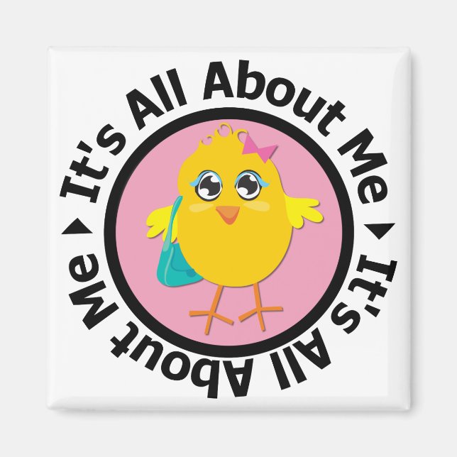 Allt om mig Chick (Rosa) Magnet (Framsidan)