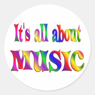 Allt om musik runt klistermärke