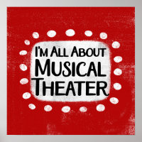 Allt om musikaliska teater Poster Wall Art