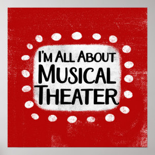 Allt om musikaliska teater Poster Wall Art