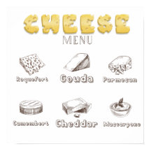 Allt om Poster på menyn Cheese Types