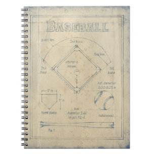Allt om spelet - Baseball Anteckningsbok