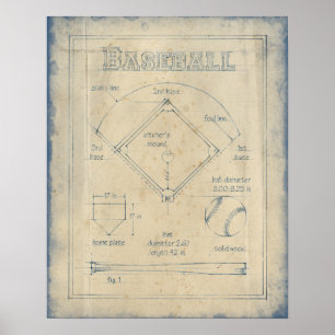 Allt om spelet - Baseball Poster