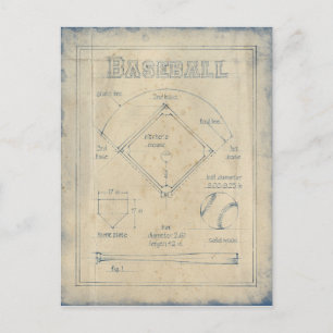 Allt om spelet - Baseball Vykort