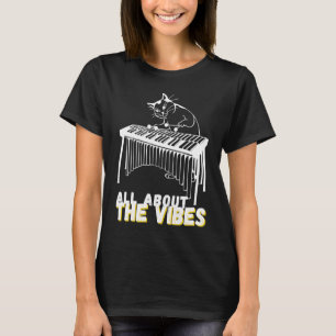 Allt om Vibes Vibraphone Jazz Cat Musician T Shirt