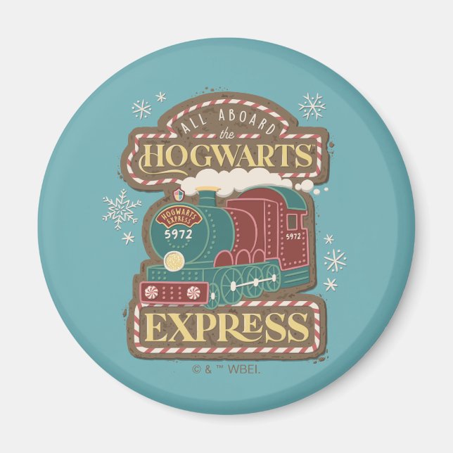 Allt ombord på HOGWARTS™ Express-julkakan Magnet (Framsidan)