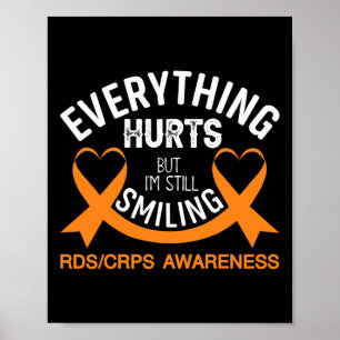 Allt Ontr att jag fortfarande ler - RSD Crps Awar Poster