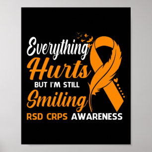 Allt Ontr att jag fortfarande ler RSD Crps Awaren Poster