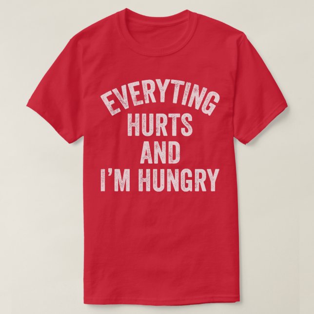 Allt Ontr Im Hungrig Running Marathon Springer T Shirt (Design framsida)