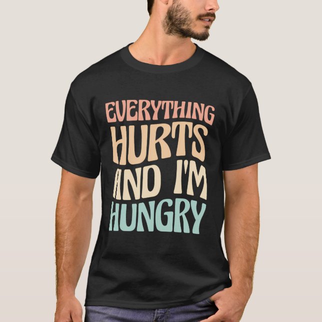 Allt Ontr och jag är Hungrig Marathon Springer T Shirt (Framsida)
