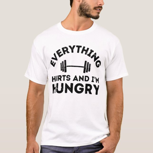 Allt ontr och jag är hungrig t shirt (Framsida)