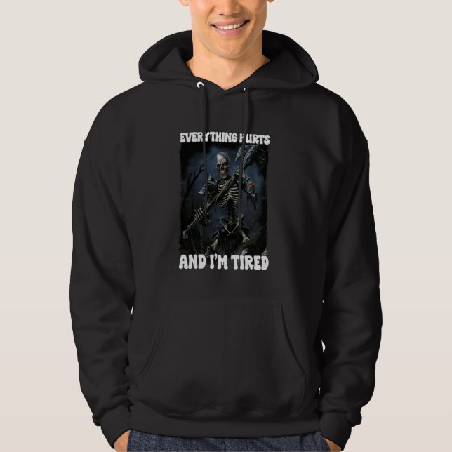 Allt Ontr och krängar Skeleton 3 Hoodie (Framsida)