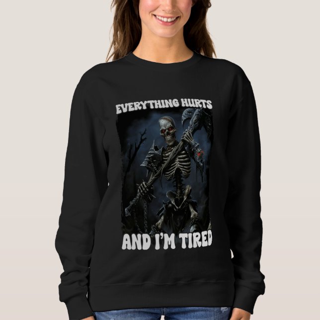 Allt Ontr och krängar Skeleton 3 T Shirt (Framsida)