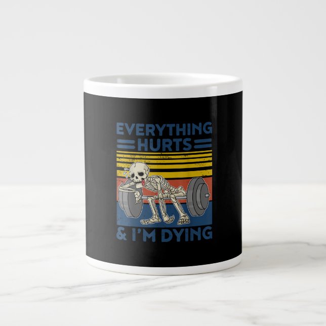 Allt Ontr viktande Ness Gym Gift Jumbo Mugg (Framsidan)
