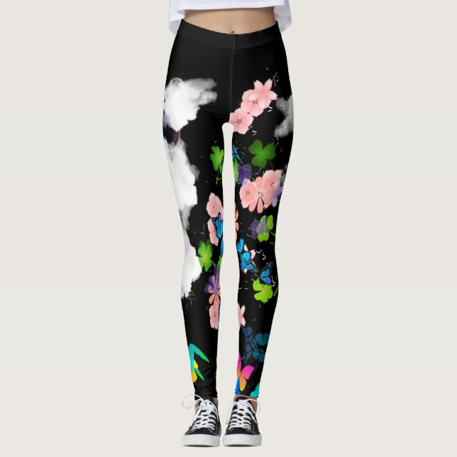 Allt-over-Print Leggings-designverktyg som skapar  Leggings (Framsida)